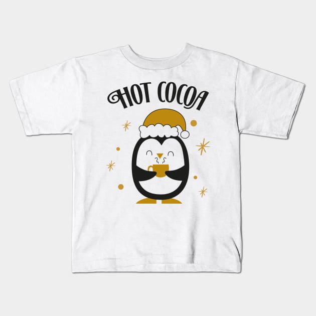 Hot Cocoa Kids T-Shirt by Peach Lily Rainbow